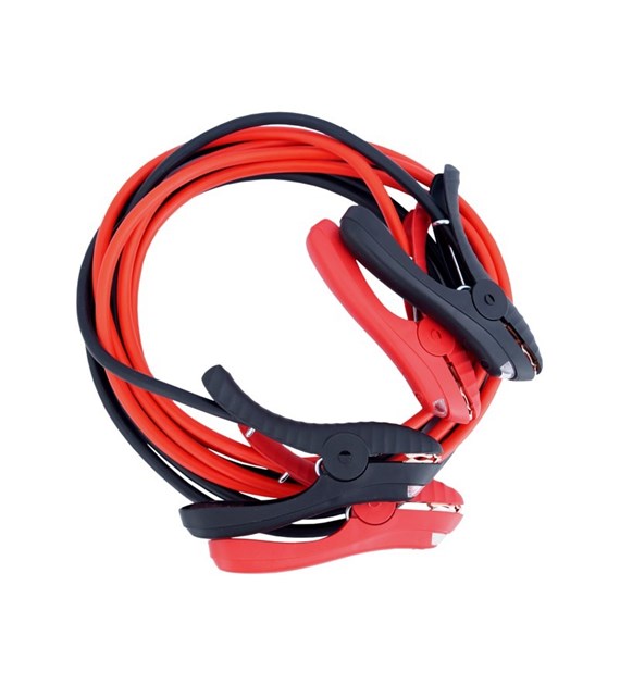 Jumper cables with LED diodes in crocodile clips, 500A, 3m 