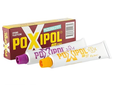 POXIPOL - two-component transparent adhesive, 82g / 70ml