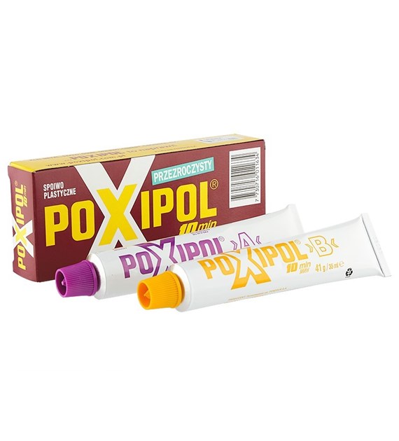 POXIPOL - two-component transparent adhesive, 82g / 70ml