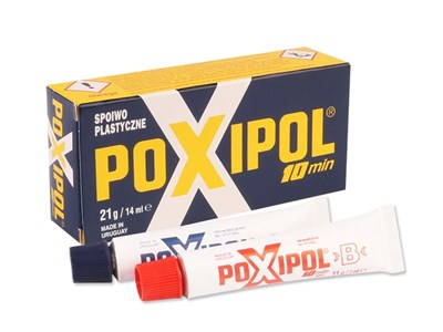 POXIPOL - two-component metallic adhesive 21g / 14ml
