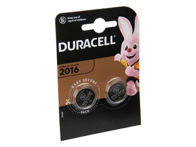 Piles Duracell 3V DL 2016B, lot de 2