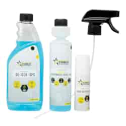 Kit d'hiver : dégivrant pour pare-brise  500ml (-30C), dégivrant pour serrures 50 ml, liquide lave-glace 250 ml (-60 °C).