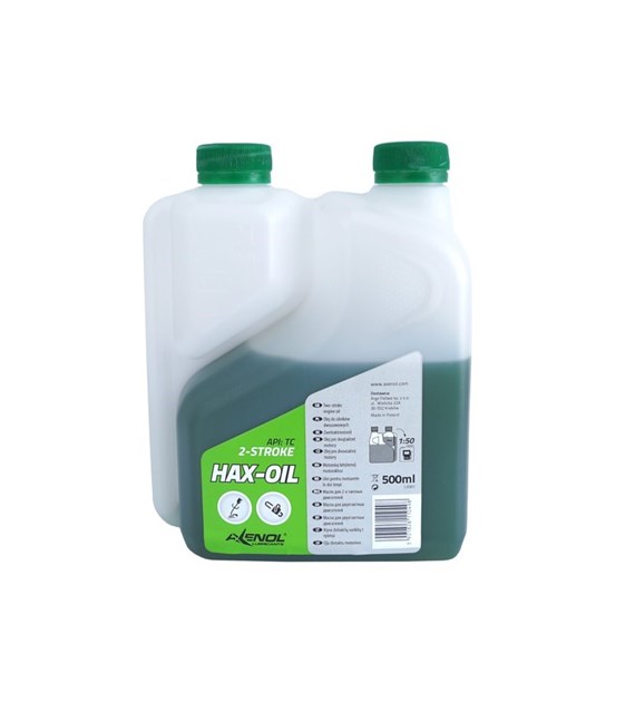 Axenol Husq-Oil, 2-stroke engine oil, green, 500 ml