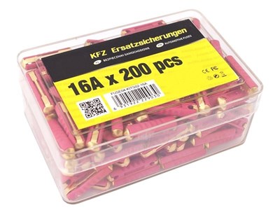 Fusibles cylindriques 16A, 200 pcs