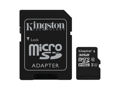 Kingston Canvas Select 32 GB memory card, microSDHC Class 10