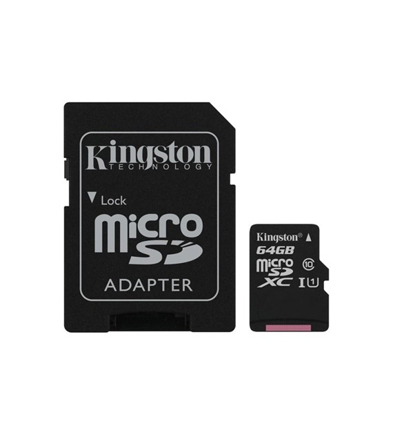 Kingston Canvas Select 64 GB microSDHC-Speicherkarte der Klasse 10