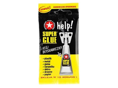 SUPER GLUE help! Klej błyskawiczny, 2 g