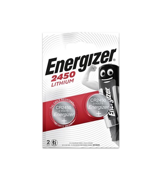 Batteries Energizer 3V CR2450, 2 pcs 