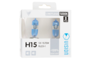 Bulbs VISION limitless white H15 12V 15/55W PGJ23t-1 +120%, 2 pcs