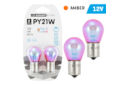 Glühlampen VISION PY21W 12V 21W BA15s, Bernsteinfarbenes multi Chrom, Blisterpackung mit 2 Stk