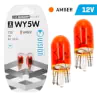 Glühlampen VISION WY5W T10 12V 5W W2.1x9.5d, Bernsteinfarbe, blister 2 Stk