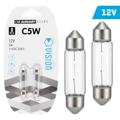 Żarówki VISION C5W SV8.5 11X39 12V 5W, blister 2 szt. (58831)