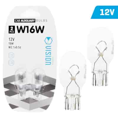 Żarówki VISION W16W 12V 16W W2,1x9,5d, blister 2 szt. (58852)