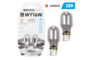Żarówki VISION WY16W 12V 16W W2,1x9,5d, amber chrome, blister 2 szt.