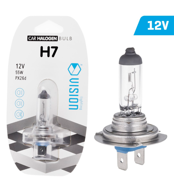 Żarówka VISION H7 12V 55W PX26d, blister 1 szt.