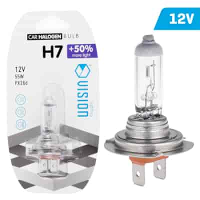 Żarówka VISION H7 12V 55W PX26d +50%, blister 1 szt.