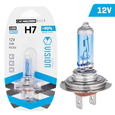 Żarówka VISION arctic white H7 12V 55W PX26d +90%, blister 1 szt.
