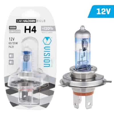 Żarówka VISION limitless white H4 12V 60/55W P43t +120%, blister 1 szt.