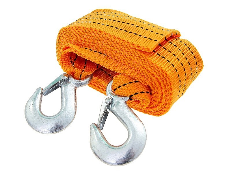 Tow strap with hooks, 2T
