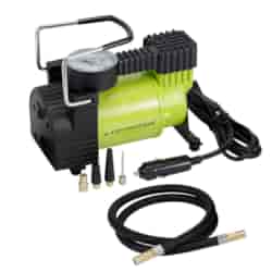 Kompresor powietrza tłokowy 12V, 7 BAR, 30L / min, analogowy ciśnieniomierz, 4 adaptery