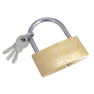 Cadenas en laiton de 60 mm avec 3 clés