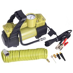 Kompresor powietrza dwutłokowy 12V, 11 BAR, 70L / min, 4 adaptery