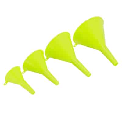 Jeu d'entonnoirs en plastique, 4 pcs