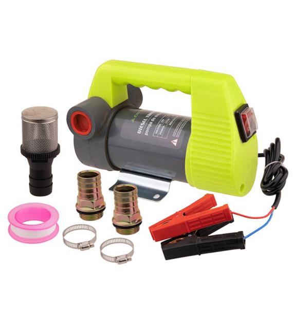 Pompa do oleju napędowego, 12V 175W z króćcami i filtrem