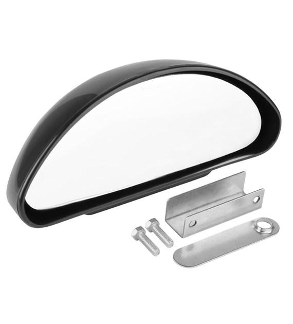 Additional panoramic exterior rearview mirror, black, 60x150 mm