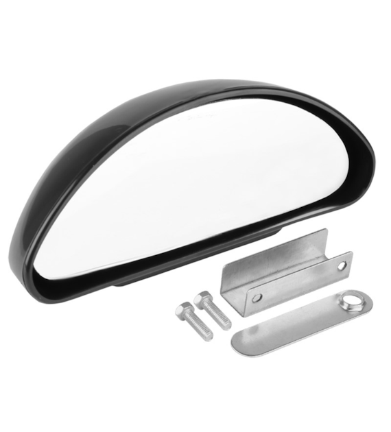 Additional panoramic exterior rearview mirror, black, 60x150 mm