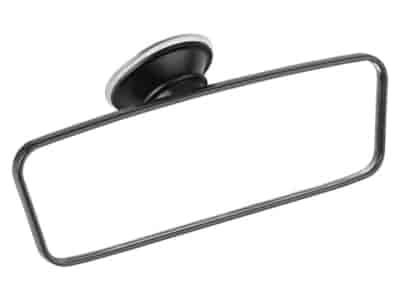 Interior mirror with suction cup 61x184 mm, black