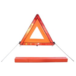 Triangle de signalisation, petit, intérieur en film PVC, en étui, E11