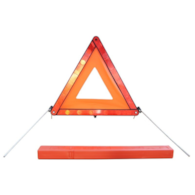 Triangle de présignalisation, petit, centre en film PVC, en étui, E11