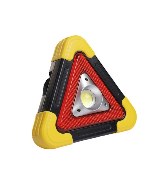Trójkąt ostrzegawczy LED, solar, COB