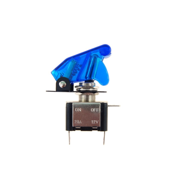 Interrupteur  Top Gun  12V, max 20A, bleu