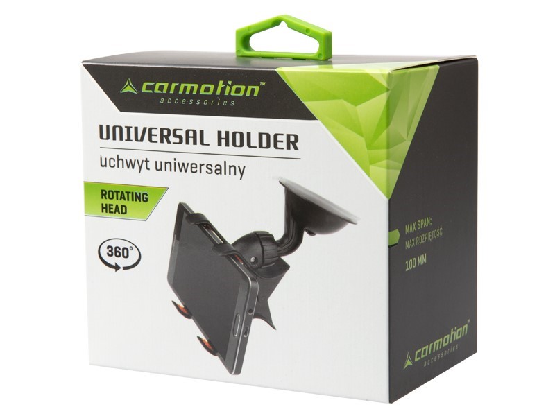 Universal holder "Double clip" with suction cup, max. Range approx. 90 mm