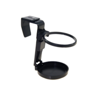 Cup holder, folding, black