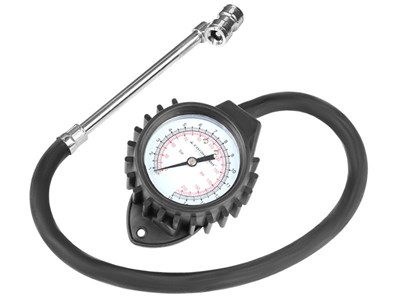 Wheel pressure gauge with rubber tube, 15 BAR 