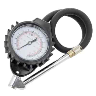 Wheel pressure gauge with rubber tube, 15 BAR