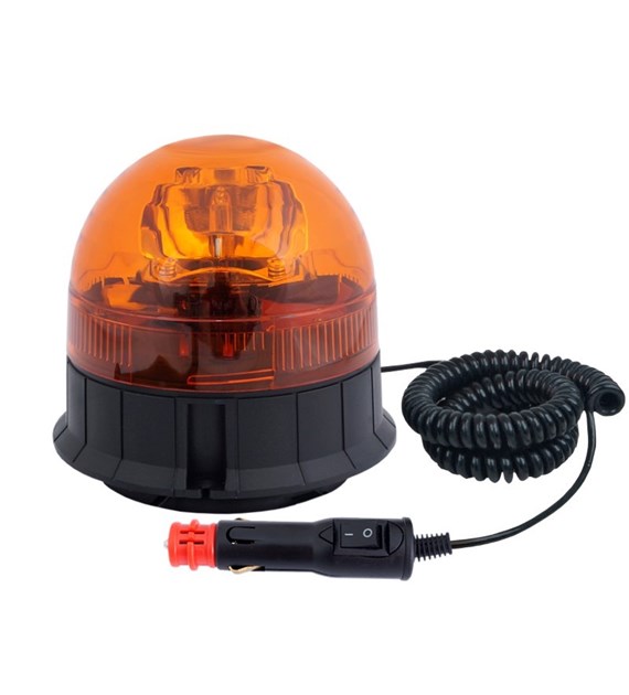 Lampa ostrzegawcza z napędem ślimakowym, z H1 12V i 24V, pomarańczowa, E8 ECE R65