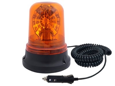Lampa ostrzegawcza z H1 12V i 24V, obrotowa, pomarańczowa, E9 ECE R10