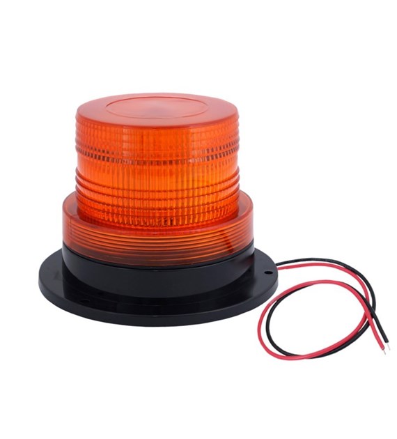 Gyrophare 20 SMD LED 12-110V, aimant / boulon, orange E9 ECE R10