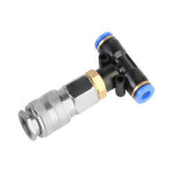Pneumatic tee-reducer 12 mm / 6 mm / 6 mm, 10 atm