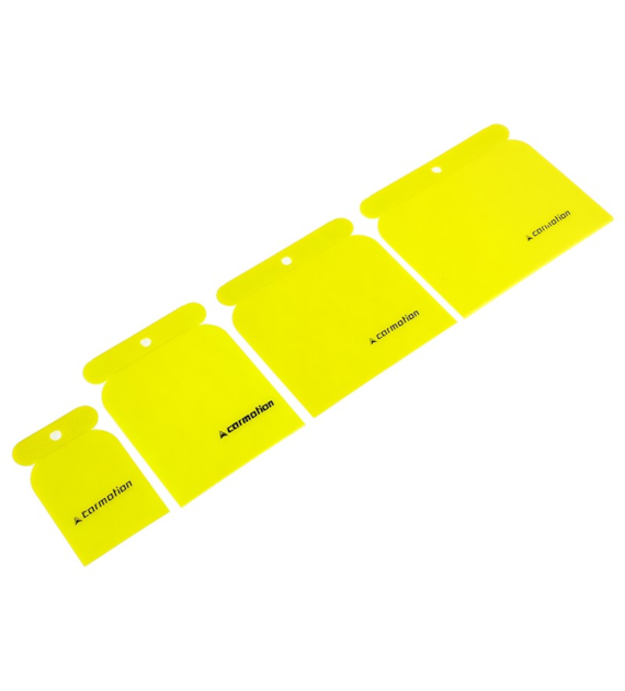 Jeu de spatules en plastique 50, 75, 100 et 120 mm