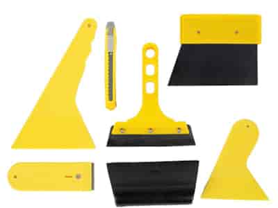 Accessoires pour pose films et autocollants, jeu de 7 éléments