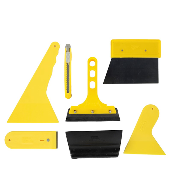 Accessoires pour pose films et autocollants, jeu de 7 éléments
