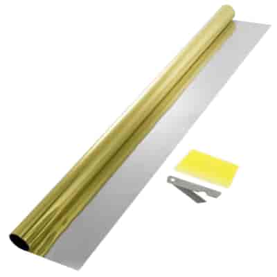 Film Gold Silver for car window tinting, 75x300 cm