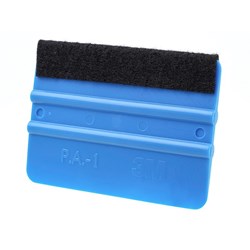 Squeegee with felt for applying films and stickers 125x80mm