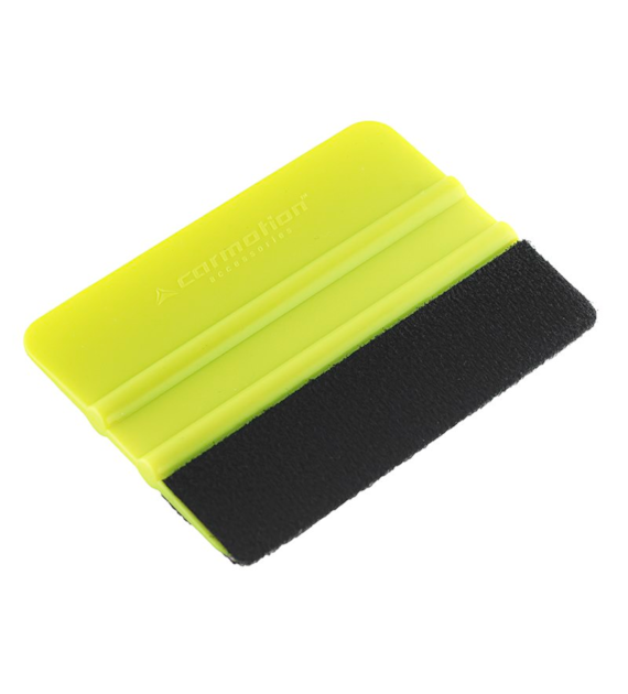 Squeegee with felt for application of films and stickers