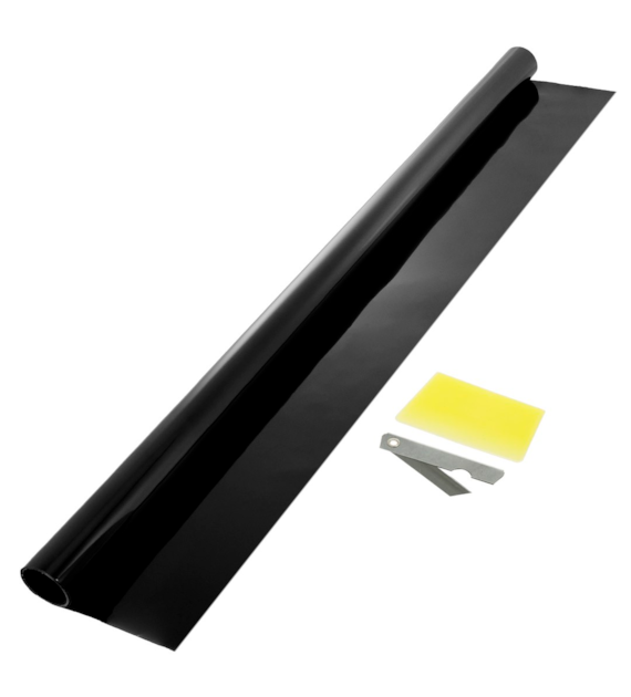 Film Ultra Dark Black for car window tinting, 75x300 cm